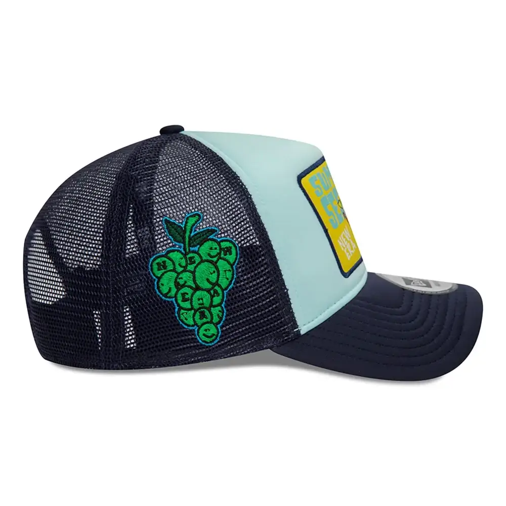 New Era  Summer Sessions Patch Blue A-Frame Trucker Sapka - Image 6