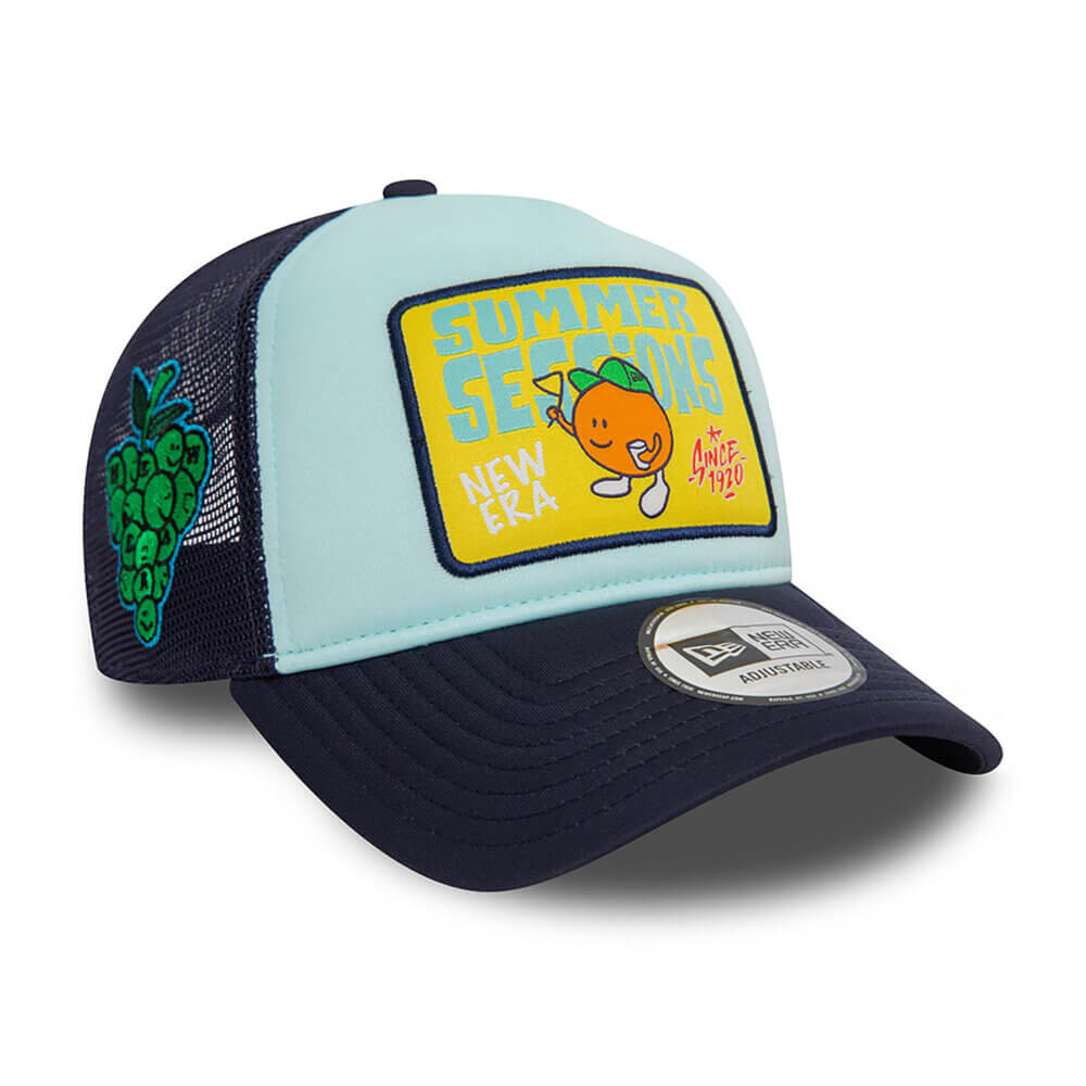 New Era  Summer Sessions Patch Blue A-Frame Trucker Sapka - Image 2