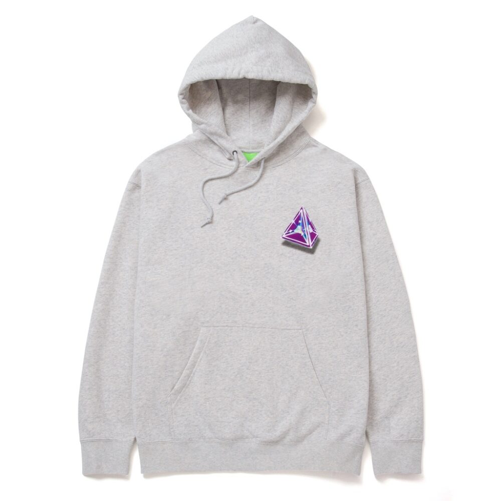 HUF Tesseract Triple Triangle Heather Hoodie - Image 2