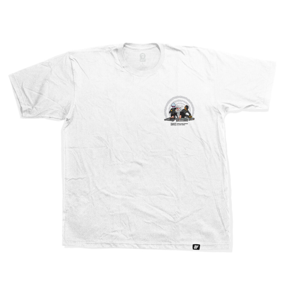 BP Clothing x Mézga Család MZ/X Backprint White Tee - Image 2