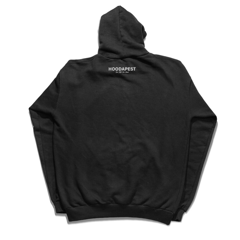 Hoodapest x Fortepan Girls Limited Edition Black Hoodie - Image 2