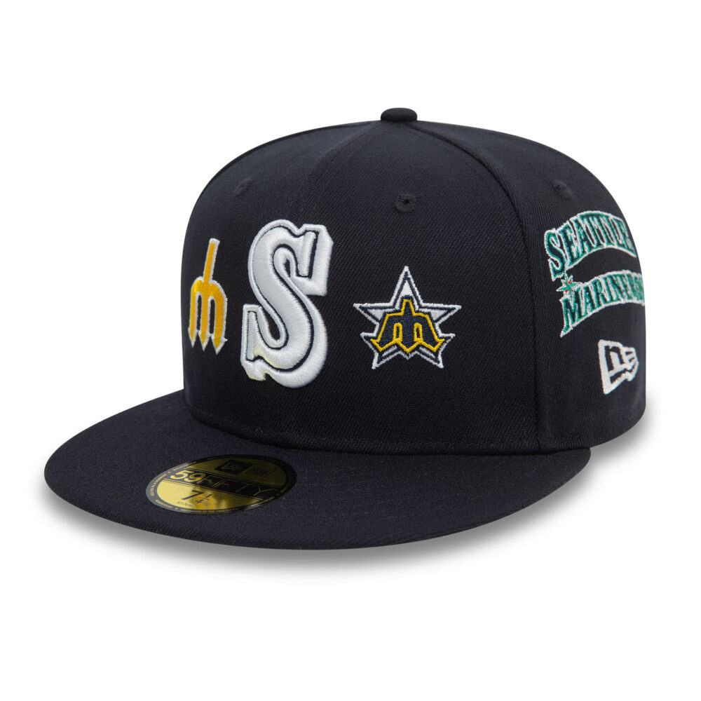 New Era 59Fifty Seattle Mariners MLB Patch Navy Fitted Sapka