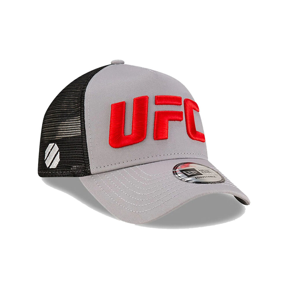 New Era x UFC Clean E-Frame Gray Red Trucker Sapka - Image 3