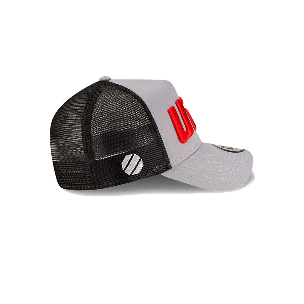 New Era x UFC Clean E-Frame Gray Red Trucker Sapka - Image 4