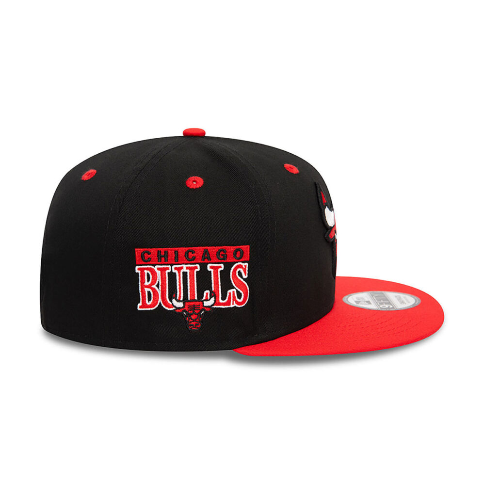 New Era 9Fifty Chicago Bulls NBA Black Snapback Sapka - Image 3