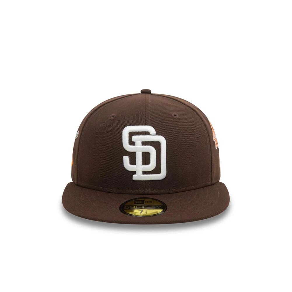 New Era 59Fifty San Diego Padres MLB Patch Brown Fitted Sapka - Image 3