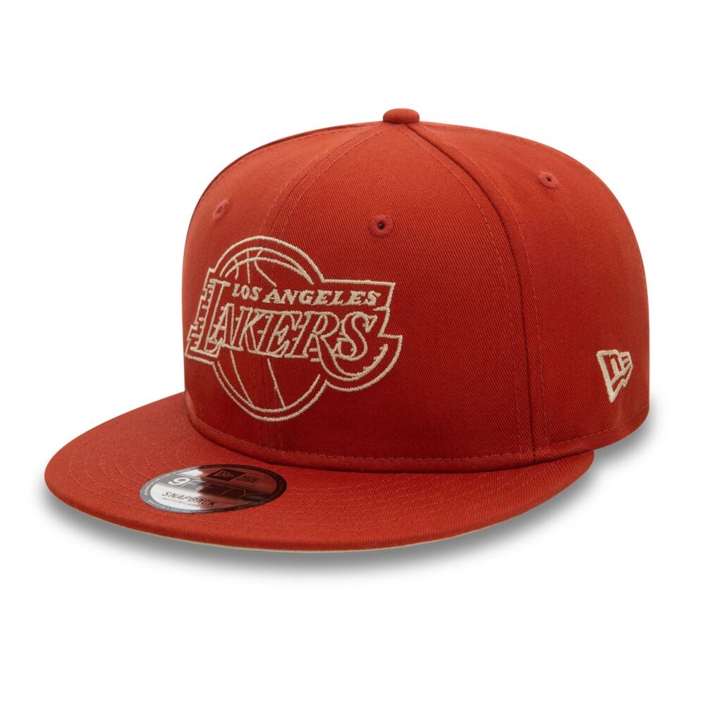 New Era 9Fifty Los Angeles Lakers Woodmark Brown Snapback