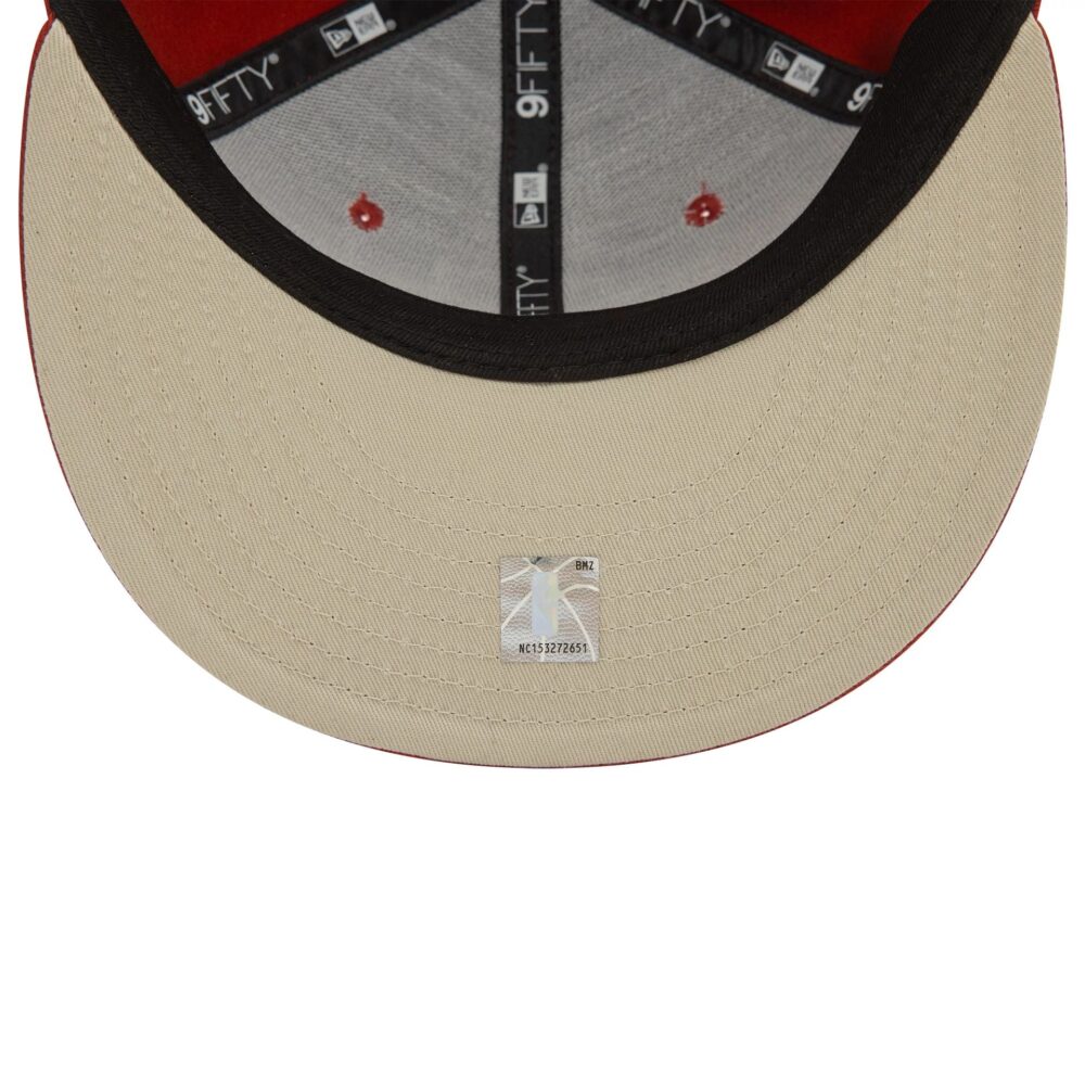 New Era 9Fifty Los Angeles Lakers Woodmark Brown Snapback - Image 5