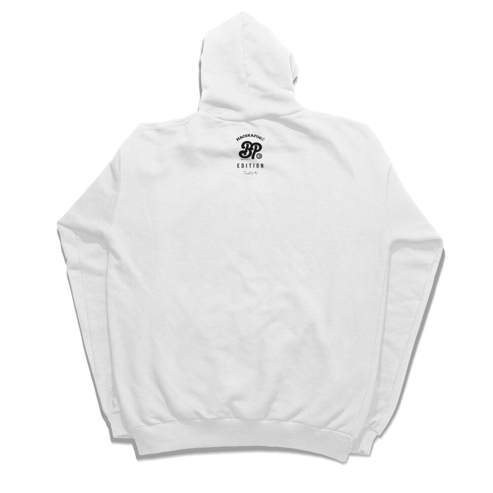BP Clothing x Macskafogó Maxipotzak White Hoodie - Image 2