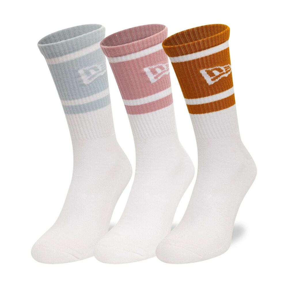 New Era Stripe Crew 3-Pack Socks - Image 3