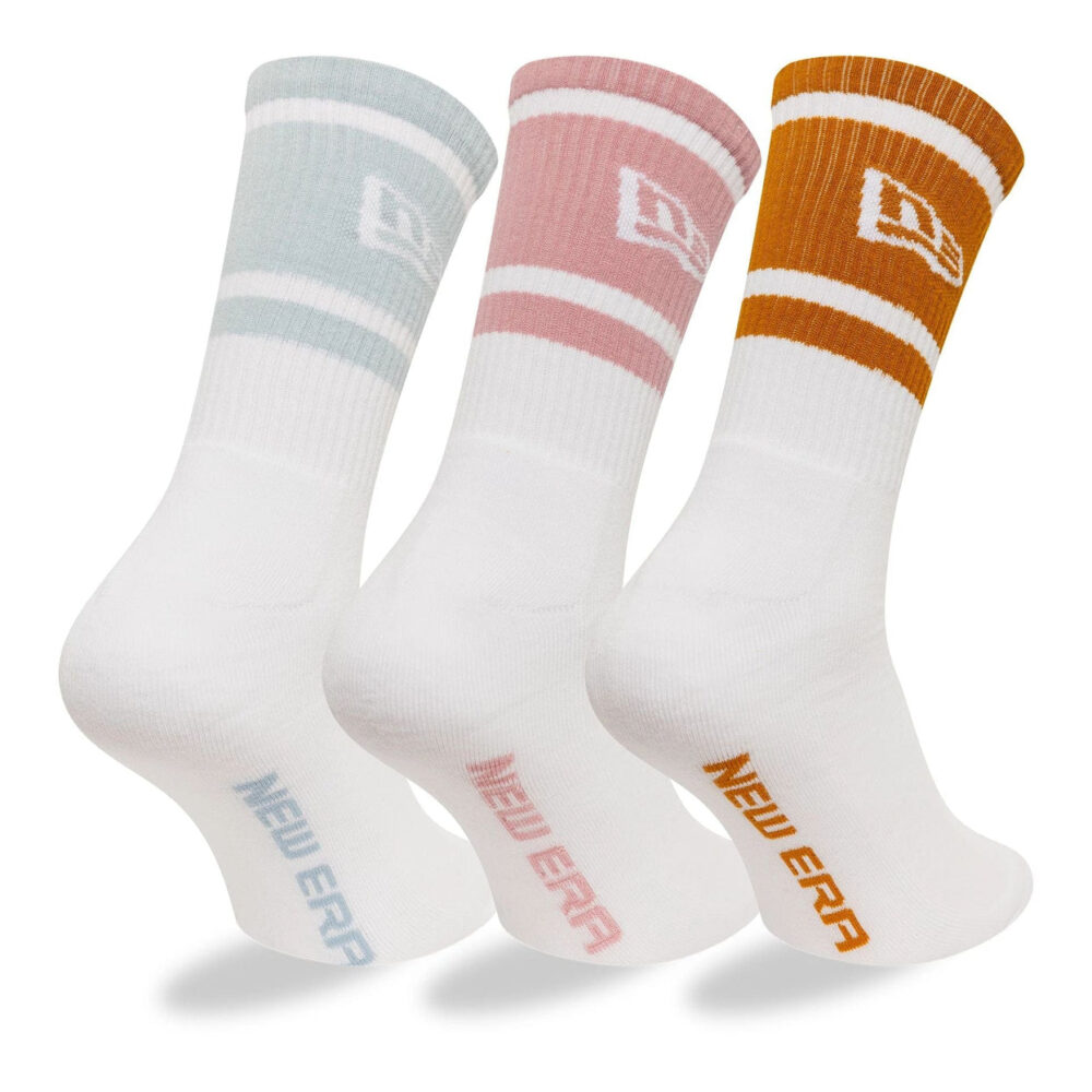 New Era Stripe Crew 3-Pack Socks