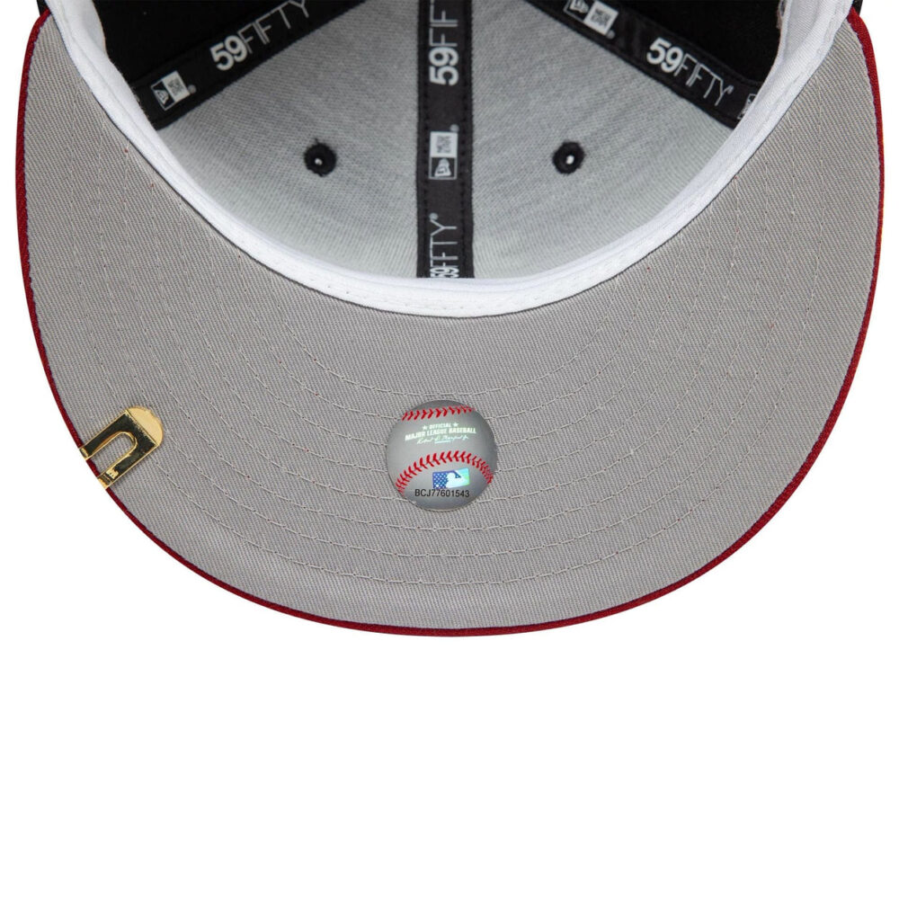 New Era Philadelphia Phillies Visor Clip 59fifty Fitted Cap - Image 3