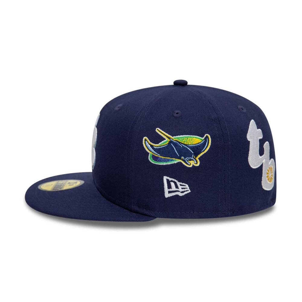 New Era MLB Tampa Bay Rays All Over 59fifty Fitted Cap - Image 3