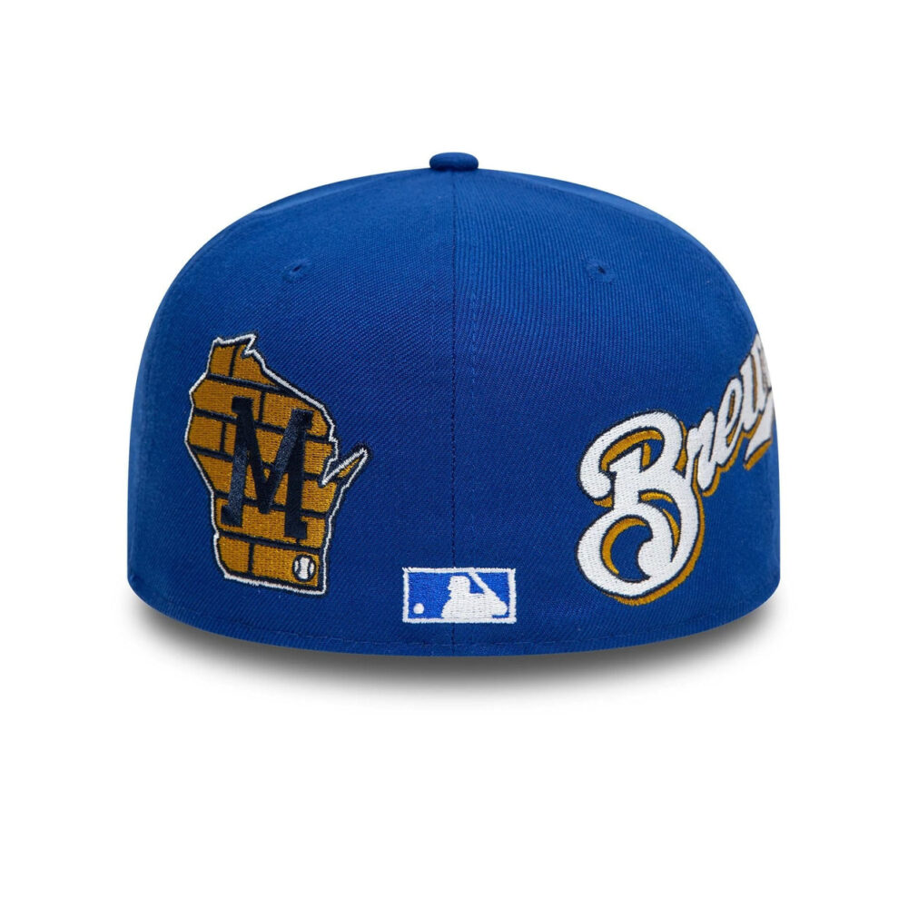 New Era MLB Milwaukee Brewers All Over 59fifty Fitted Cap - Image 3