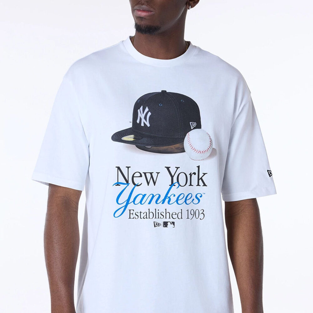 New Era MLB NY Yankees Script Graphic T-shirt