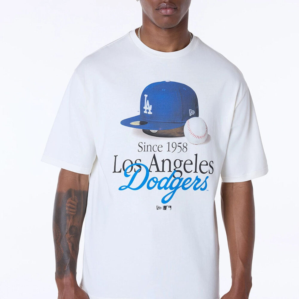 New Era MLB LA Dodgers Script Graphic T-shirt