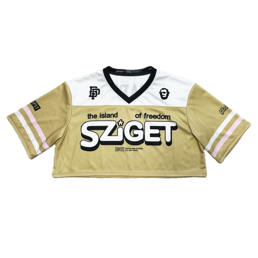 SZIGET x BP Clothing 2025 Gold Crop Top Jersey