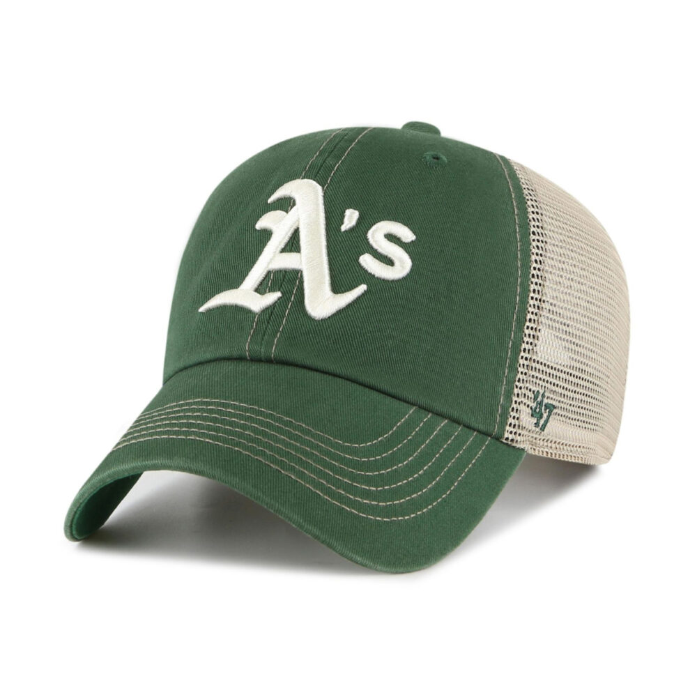 '47 Brand OAKLAND ATHLETICS GREEN TRAWLER CLEAN UP SNAPBACK