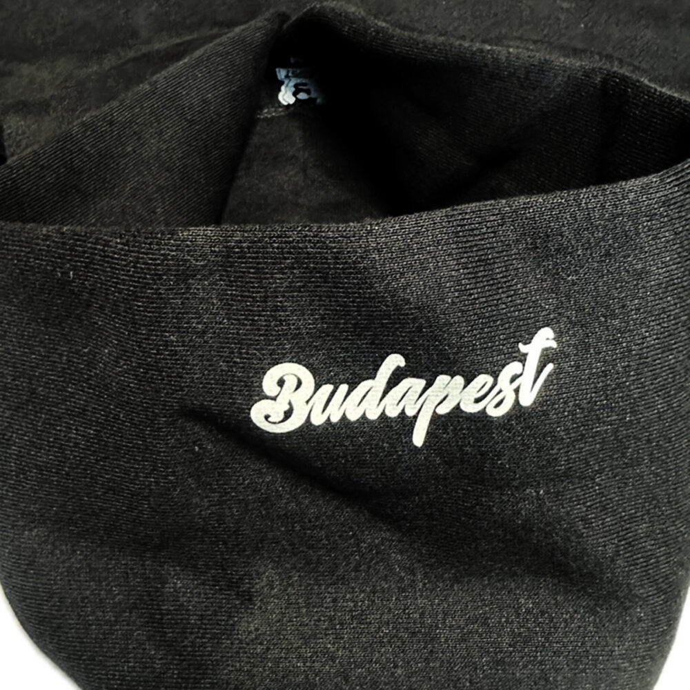 BP Clothing Collage Premium Oversize Black Hoodie - Image 3