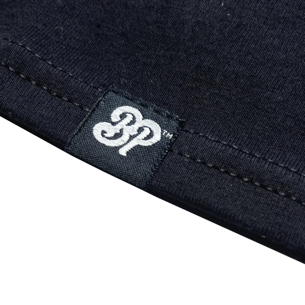 BP Clothing College Logo Basic Black Tee - Image 3