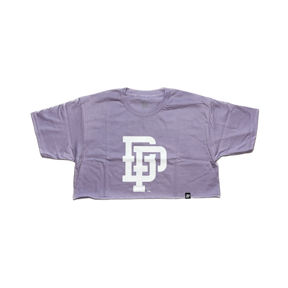 BP Clothing College Logo Basic Lavender Crop Top