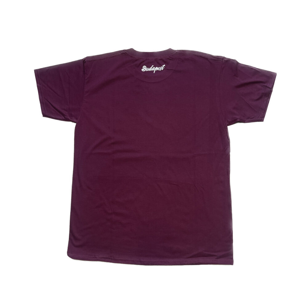 BP Clothing College Logo Basic Burgundy Tee - Image 2