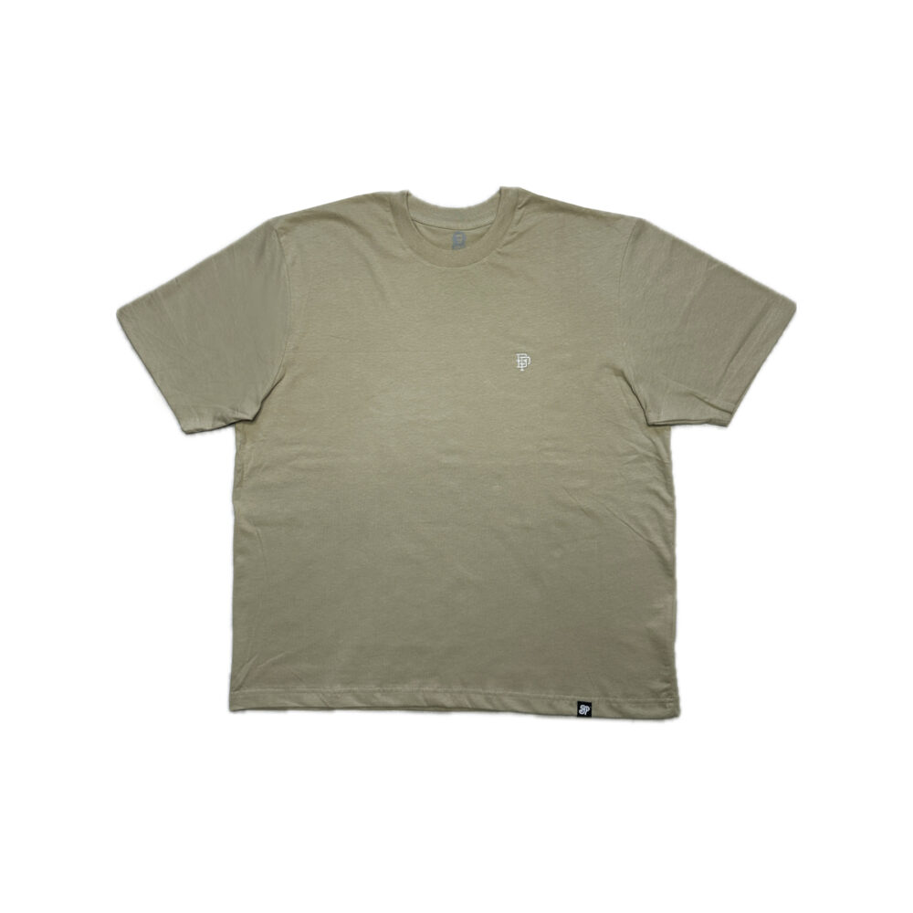 BP Clothing College Logo Premium Oversize Khaki Tee