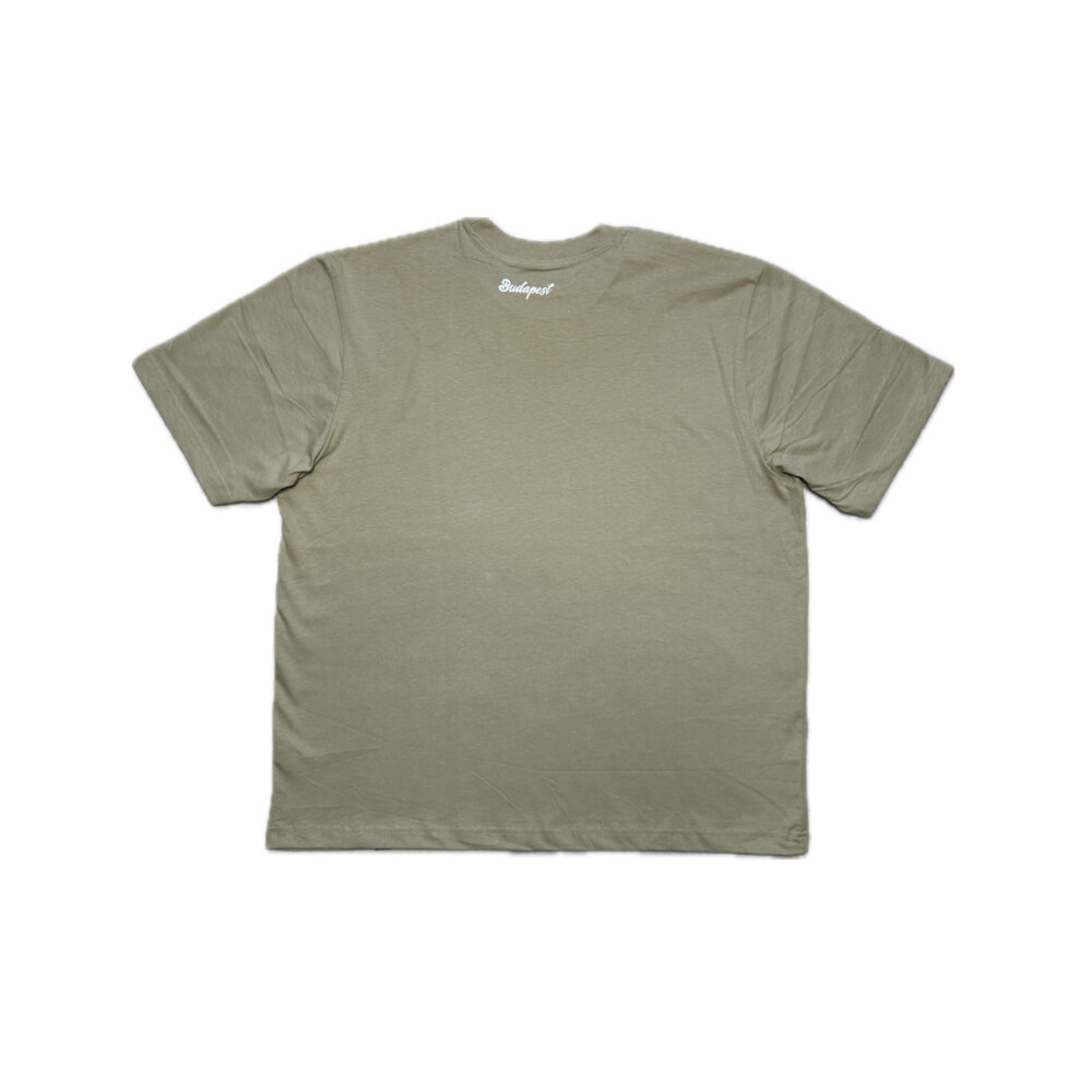 BP Clothing College embroidered Logo Oversize PRM Khaki Tee - Image 5