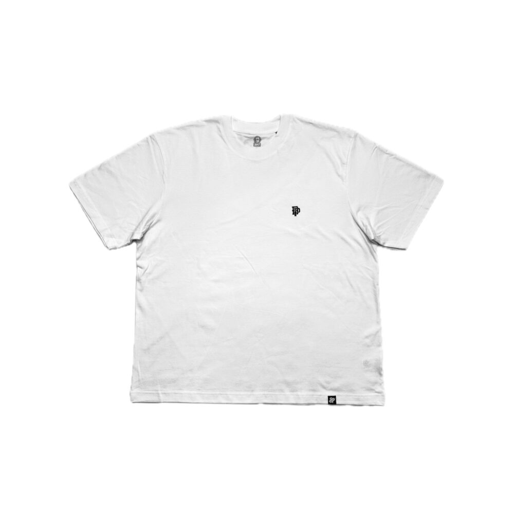 BP Clothing College Logo Premium Oversize White Tee