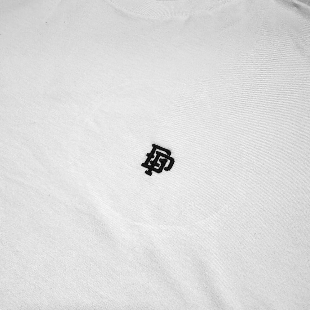BP Clothing College embroidered Logo Oversize PRM White Tee - Image 3