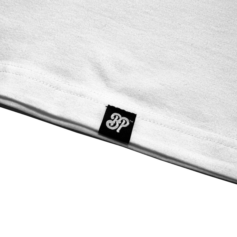 BP Clothing College embroidered Logo Oversize PRM White Tee - Image 5