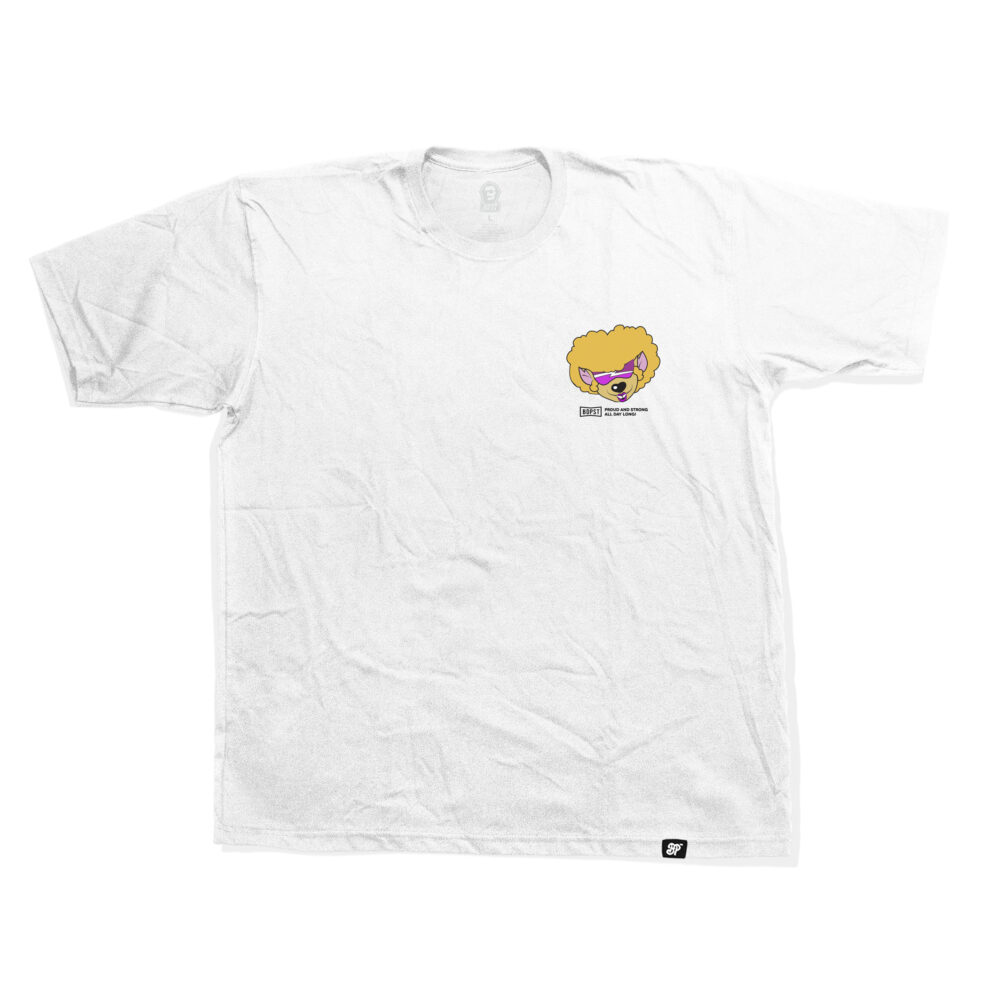 BP Clothing x Macskafogó Cookie Slogen White tee - Image 2