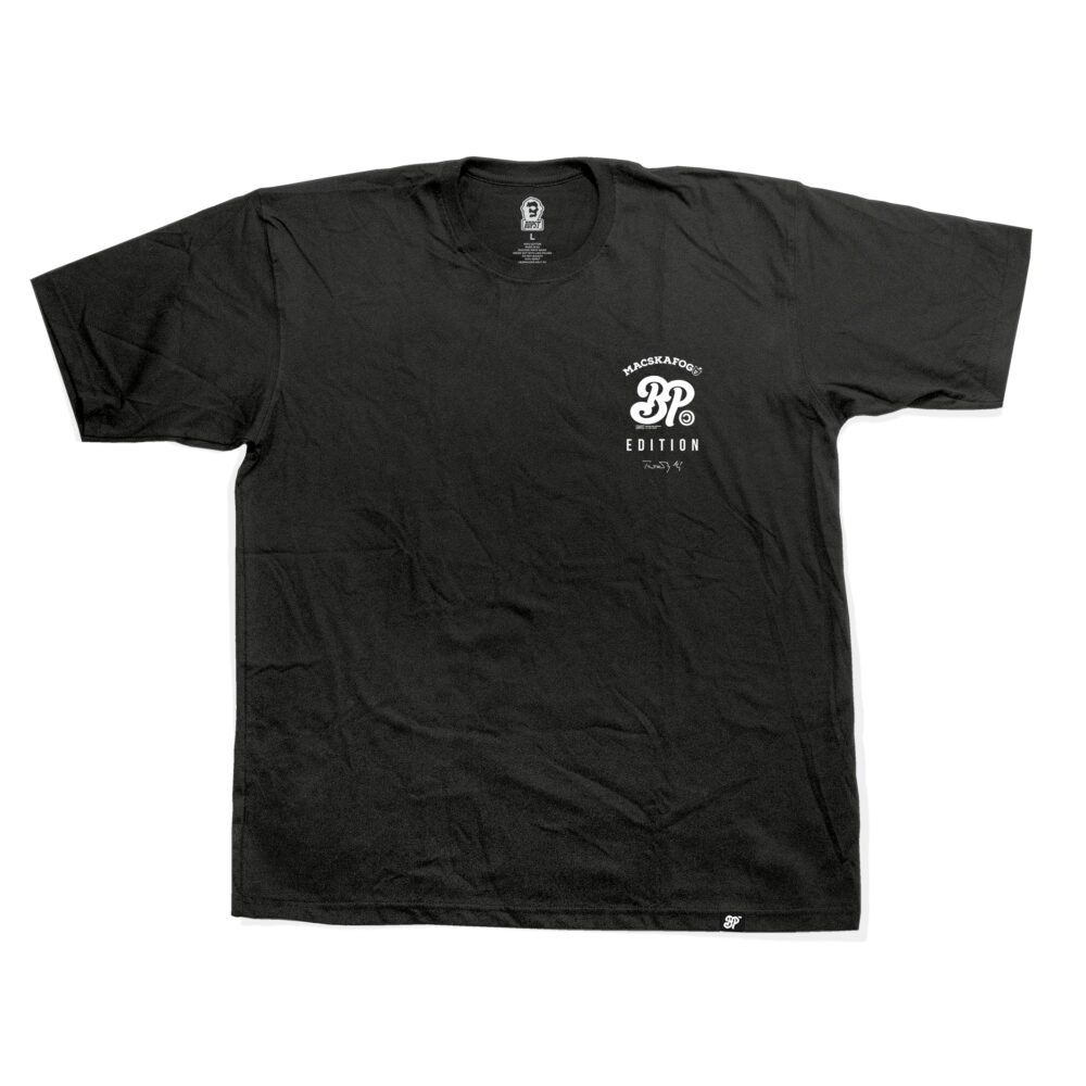 BP Clothing x Macskafogó Edlington Slogen Black Tee - Image 2
