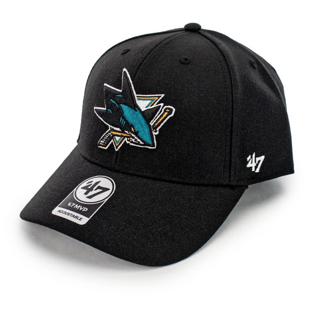 '47 Brand SHARKS MVP BLACK SNAPBACK
