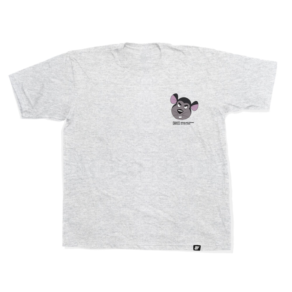 BP Clothing x Macskafogó Grabowski Slogen Grey tee - Image 2