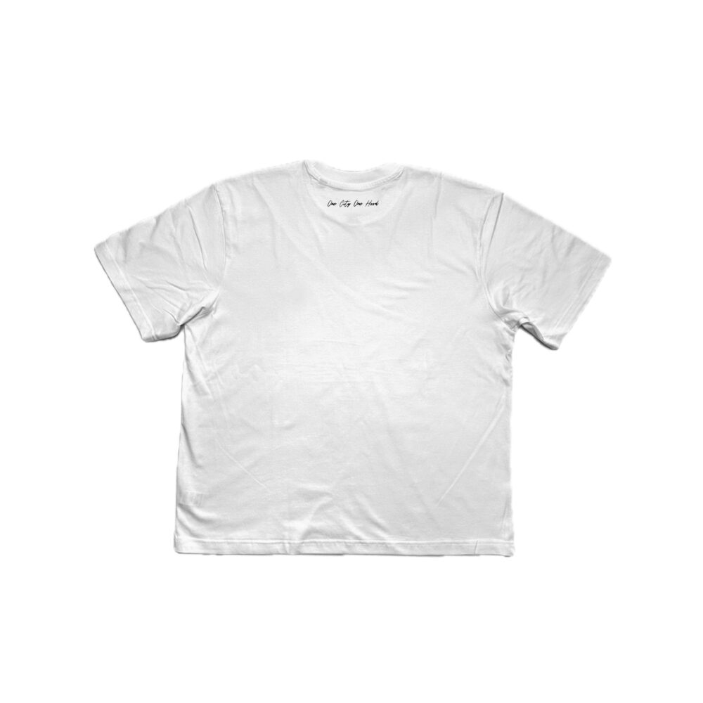 BP Clothing Hoodapest Premium Oversize White Tee - Image 2