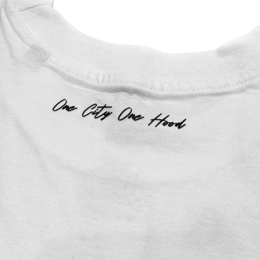 BP Clothing Hoodapest Premium Oversize White Tee - Image 3