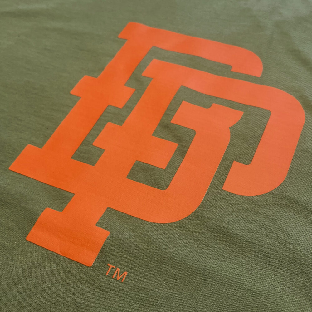 BP Clothing College Logo Basic Olive Tee - Image 3