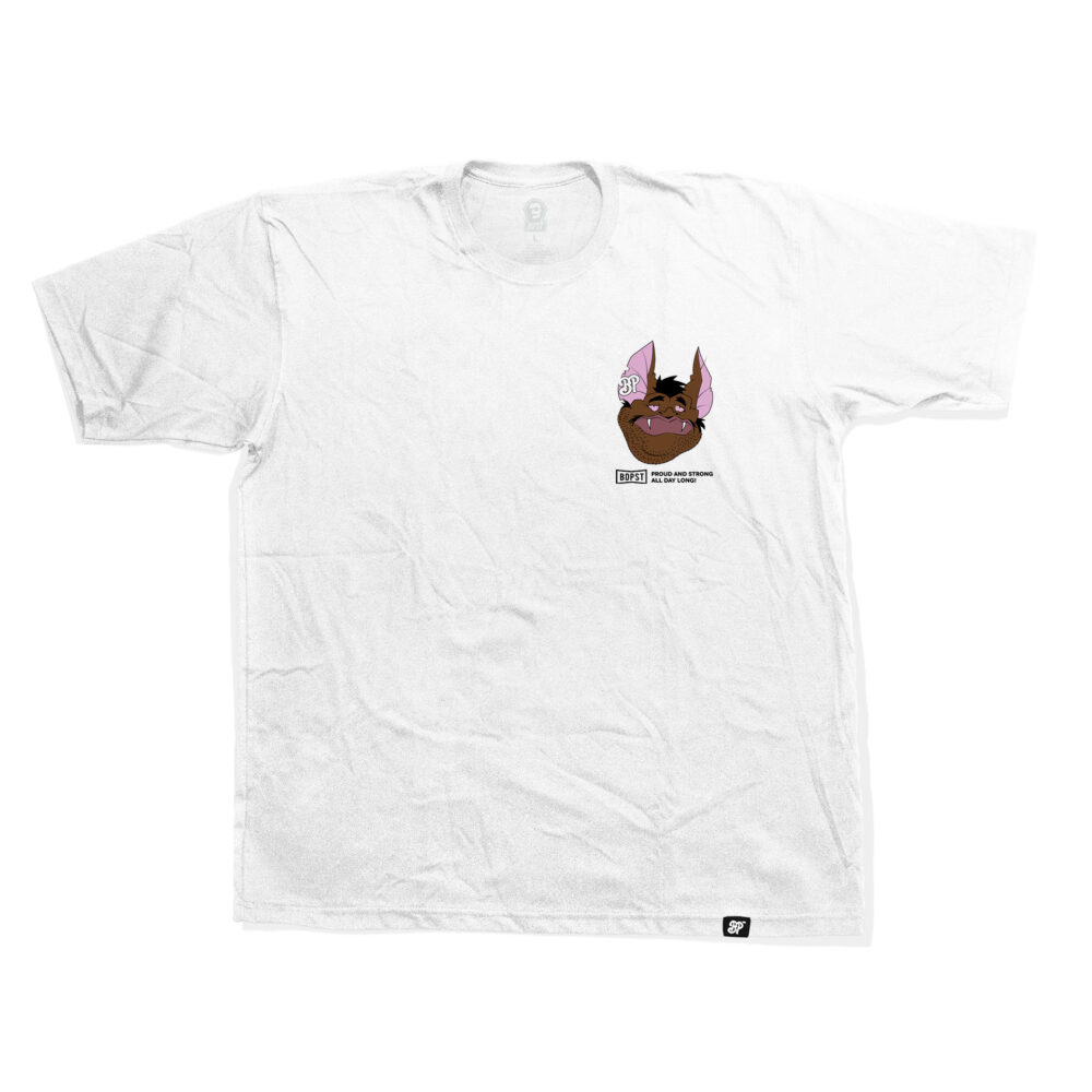 BP Clothing x Macskafogó Maxipotzak Slogen White tee - Image 2