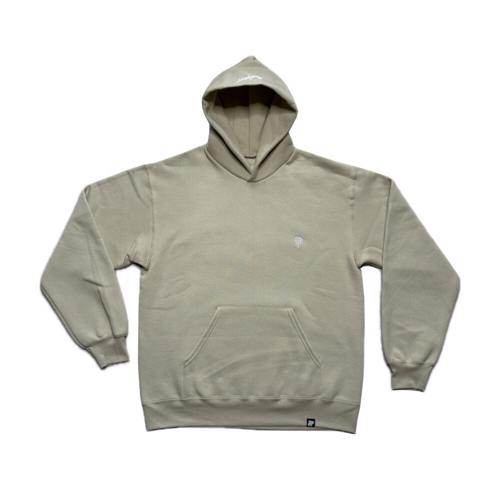 BP Clothing Collage Premium Oversize Beige Hoodie