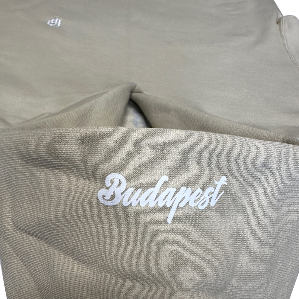 BP Clothing Collage Premium Oversize Beige Hoodie - Image 3