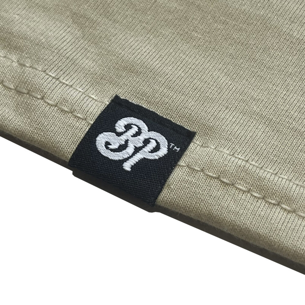 BP Clothing College Logo Basic Beige Tee - Image 4