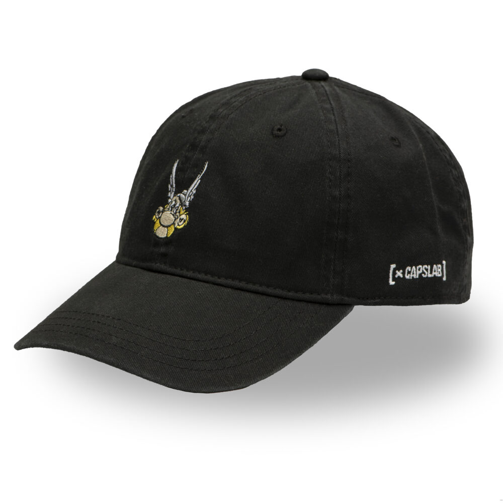 Capslab x ASTERIX and Obelix Dad Cap Black Strapback - Image 2