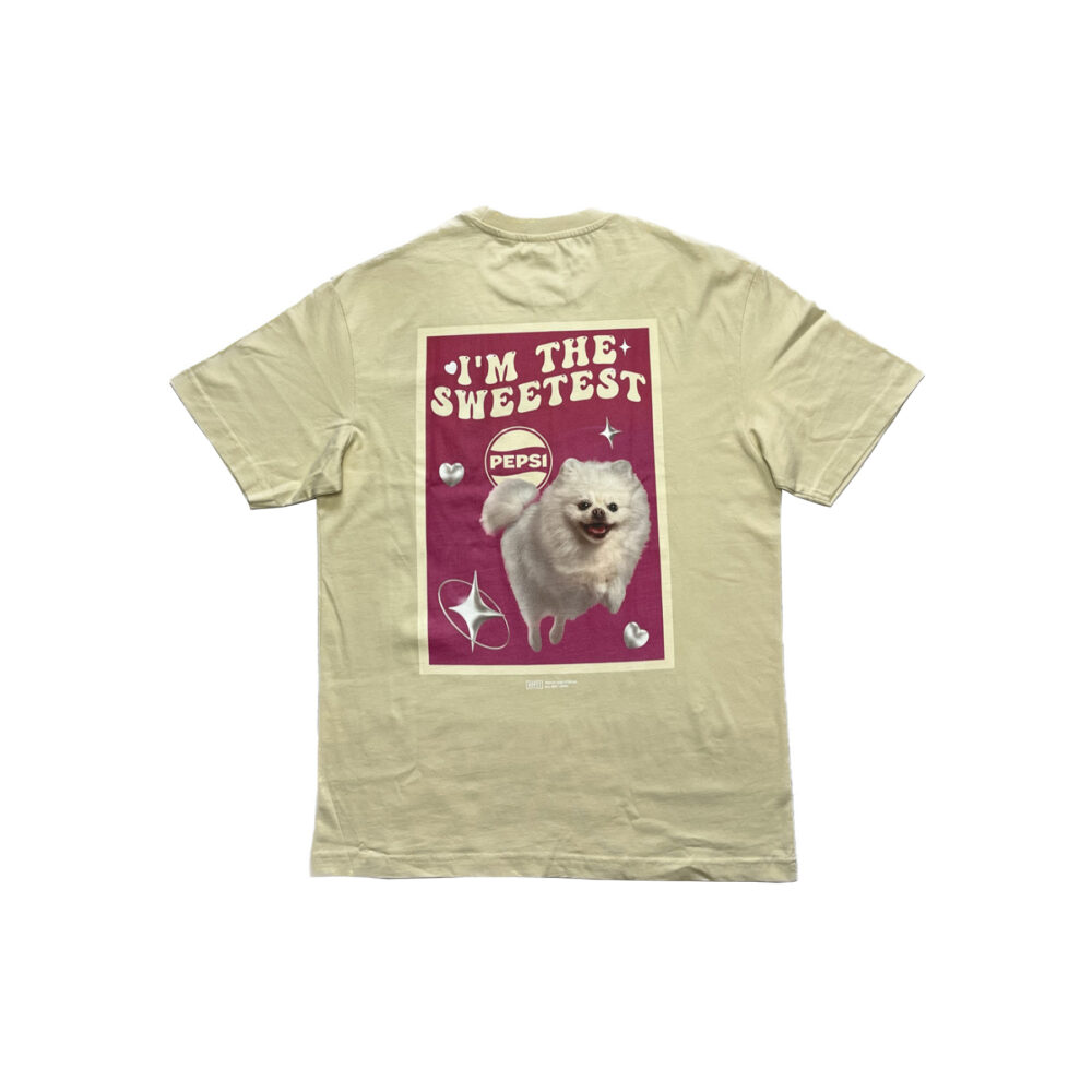 BP Clothing x Pepsi I'm The Sweetest Oversize Beige Tee