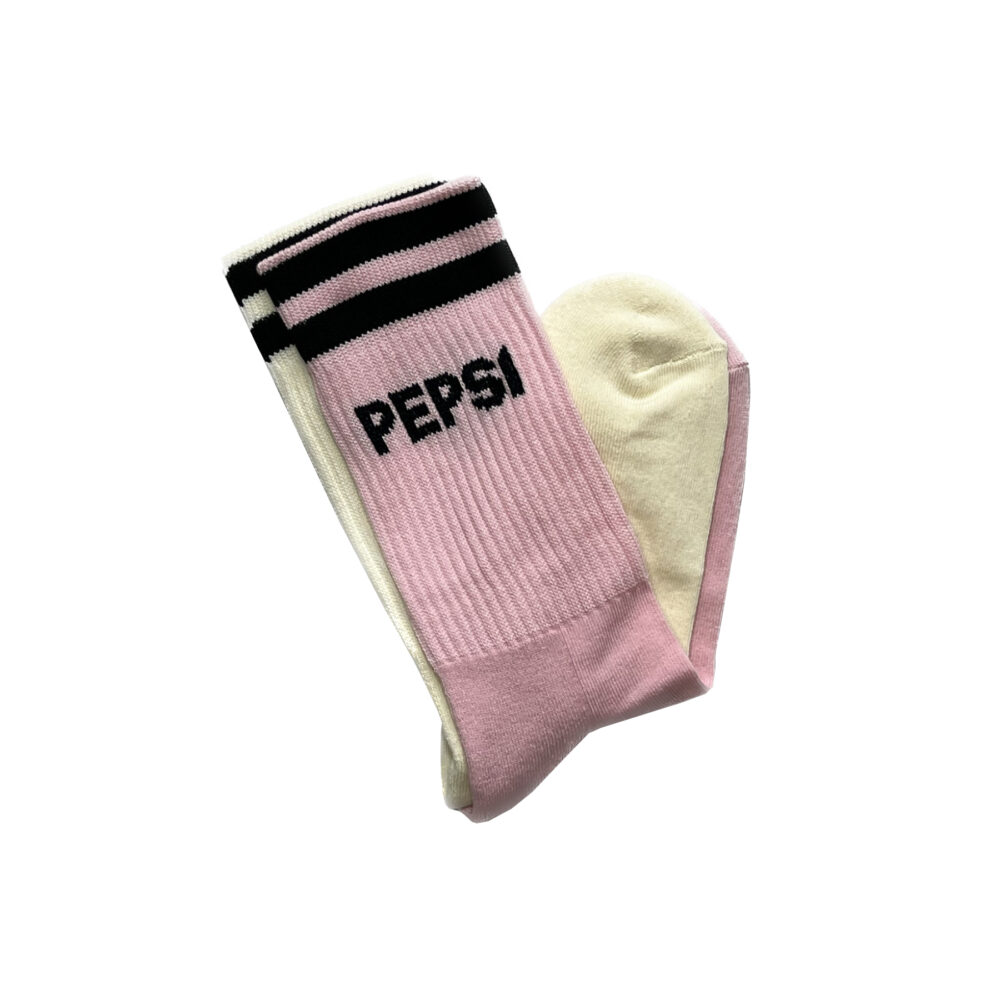 BP Clothing x Pepsi Team Sweet Pink & Vanilla Socks - Image 2