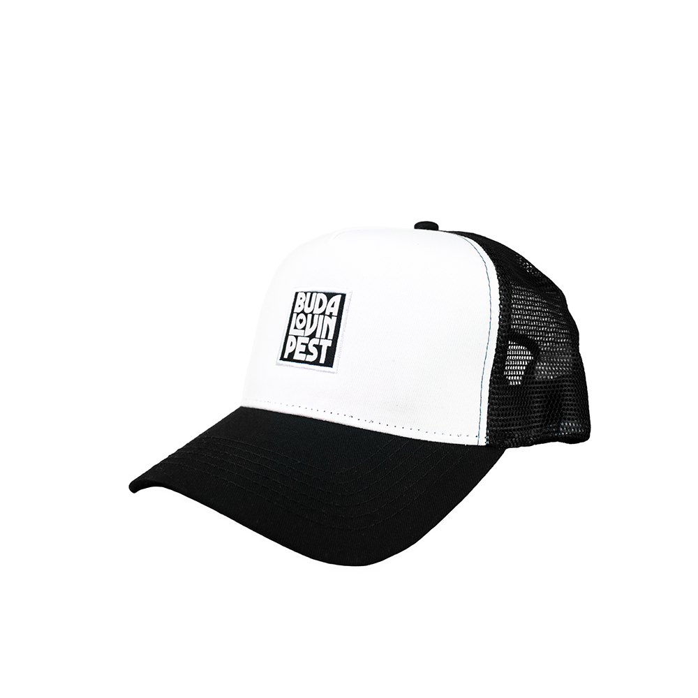 Budalovinpest Mini Logo BW Trucker Sapka