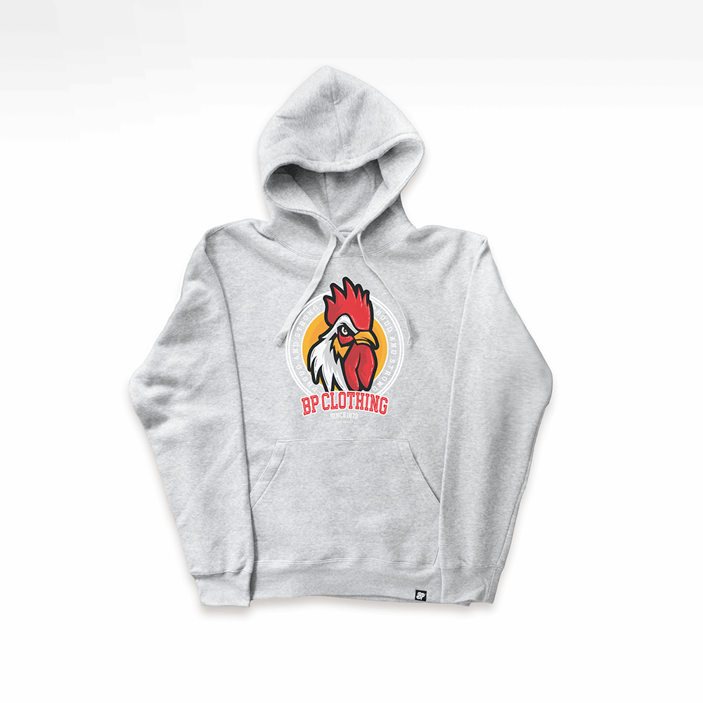 BP Clothing Archive Edition Rooster Hoodie Gray