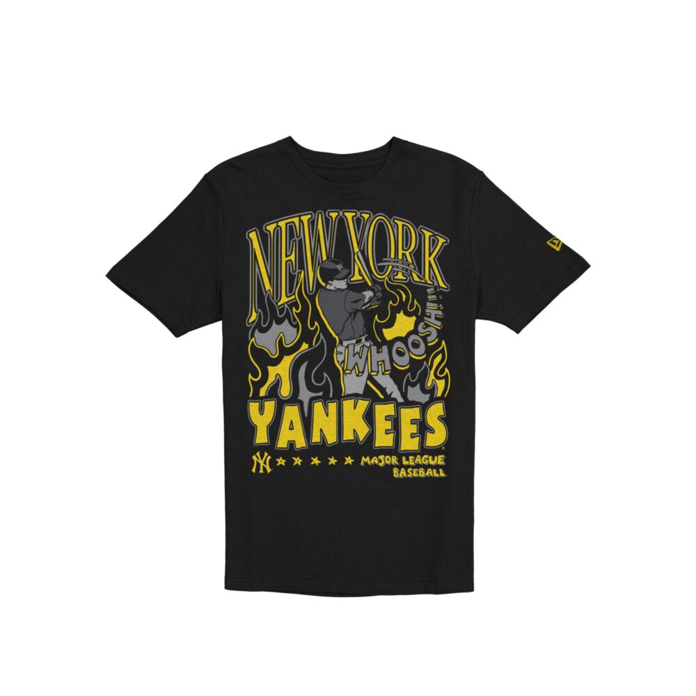 New Era MLB New York Yankees Player Life Graphic Black Tee