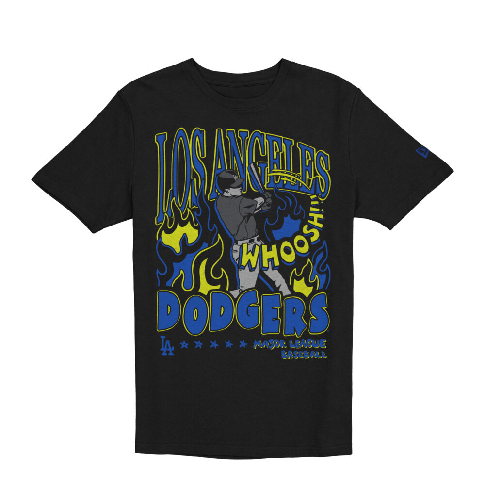 New Era MLB Los Angeles Dodgers Player Life Graphic Black Tee