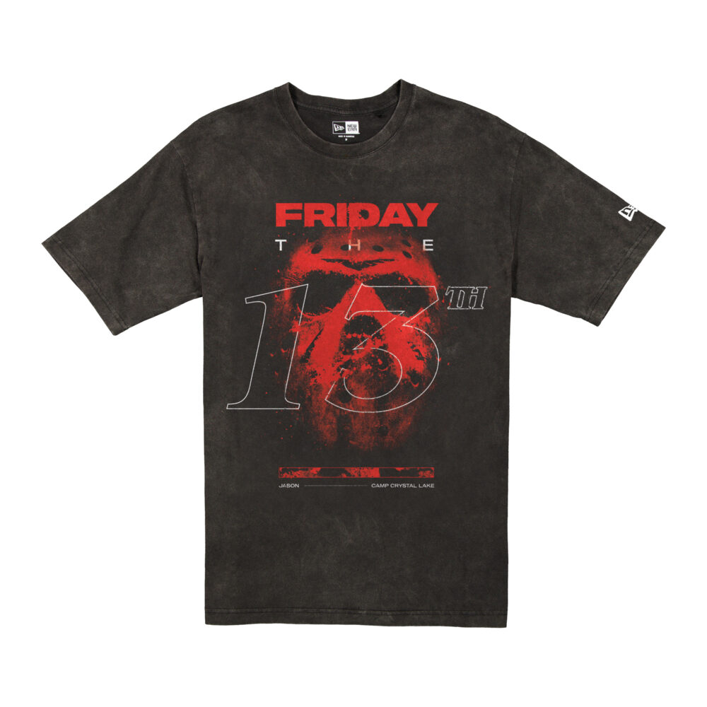 New Era Friday The 13Th Life Graphic Black Tee